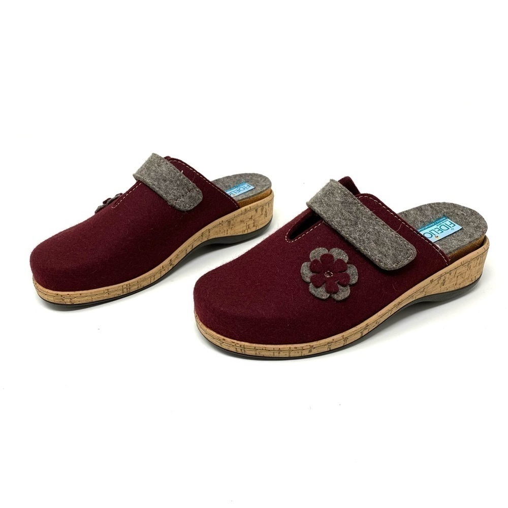 Fidelio Softline Women's Woolfelt Adriane Mule - Bordo - Picture 3 of 10